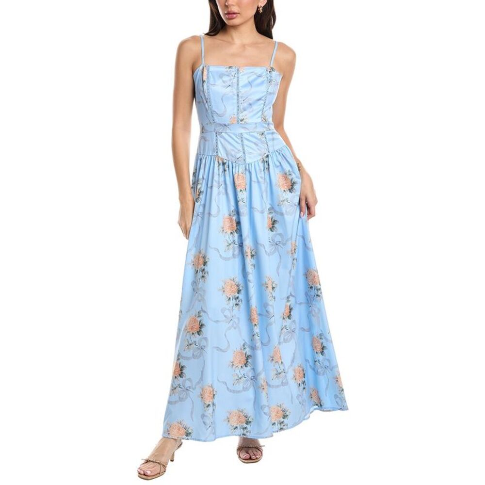 Jl Luxe Womens  Sleeveless Maxi Dress, Blue